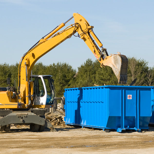 are there any restrictions on where a residential dumpster can be placed in Yadkin County